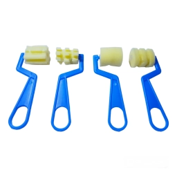 RODILLO DE ESPONJA TEXTURADO SET X4
