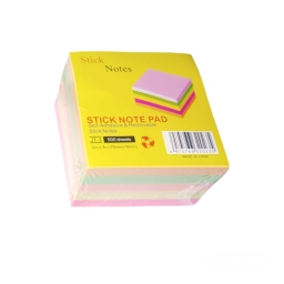 BLOCK QUITA Y PON CUBO FLUO 7,5X7,5 - 500 HOJAS
