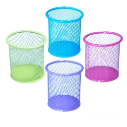 PORTALAPIZ METAL CALADO REDONDO COLORES