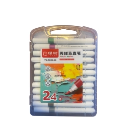 MARCADOR ACRILICO X24 ESTUCHE PLASTICO