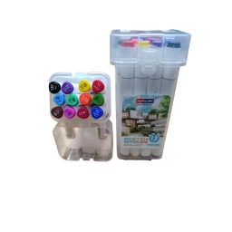 MARCADOR PERMANENTE DOBLE PUNTA X 12